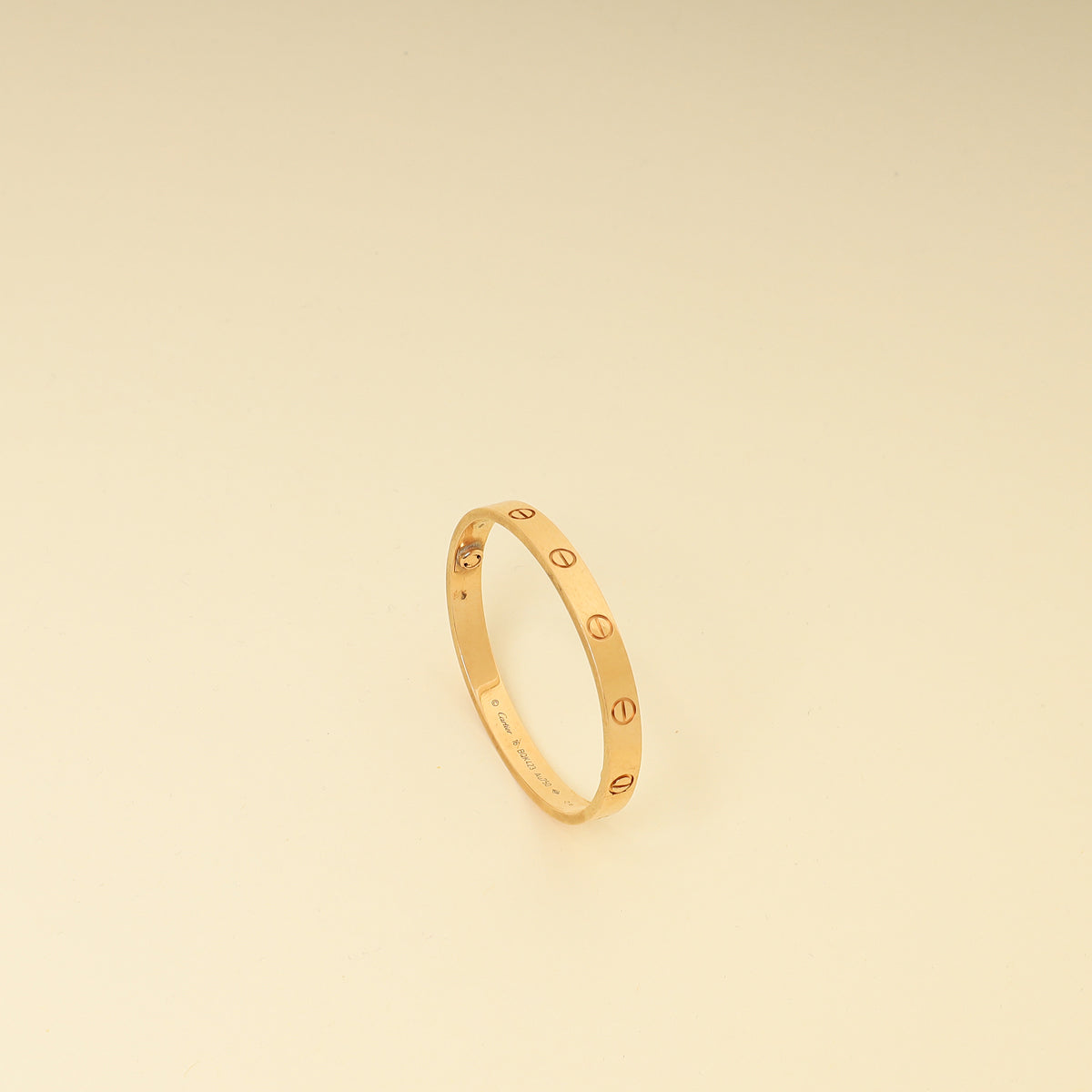 Cartier 18K Rose Gold Classic Model Love 6.1mm Bracelet 16