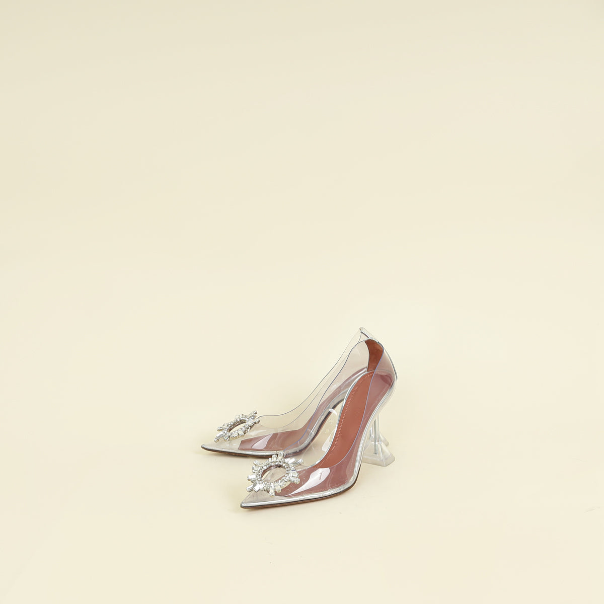 Amina Muaddi Clear Begum PVC Pump 37