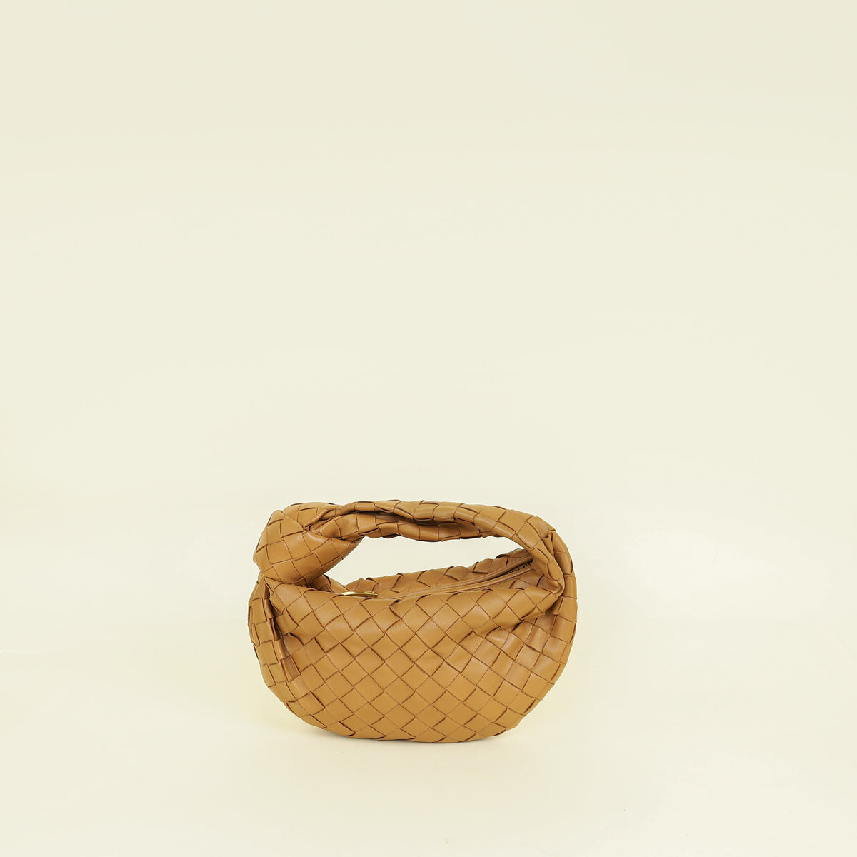 Bottega Veneta Camel Intrecciato Nappa Jodie Mini Bag