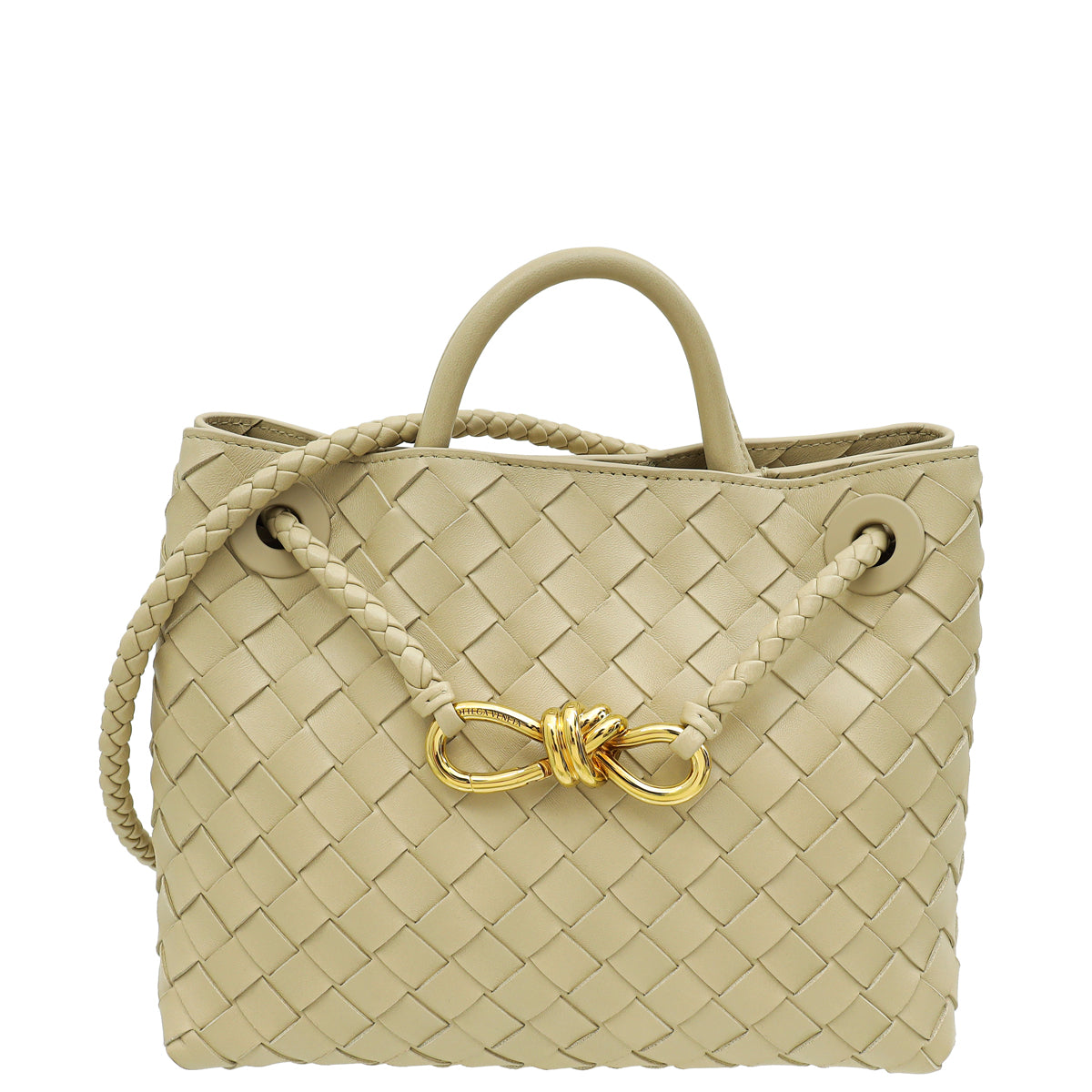 Bottega Veneta Light Butterscotch Small Andiamo Shoulder Bag
