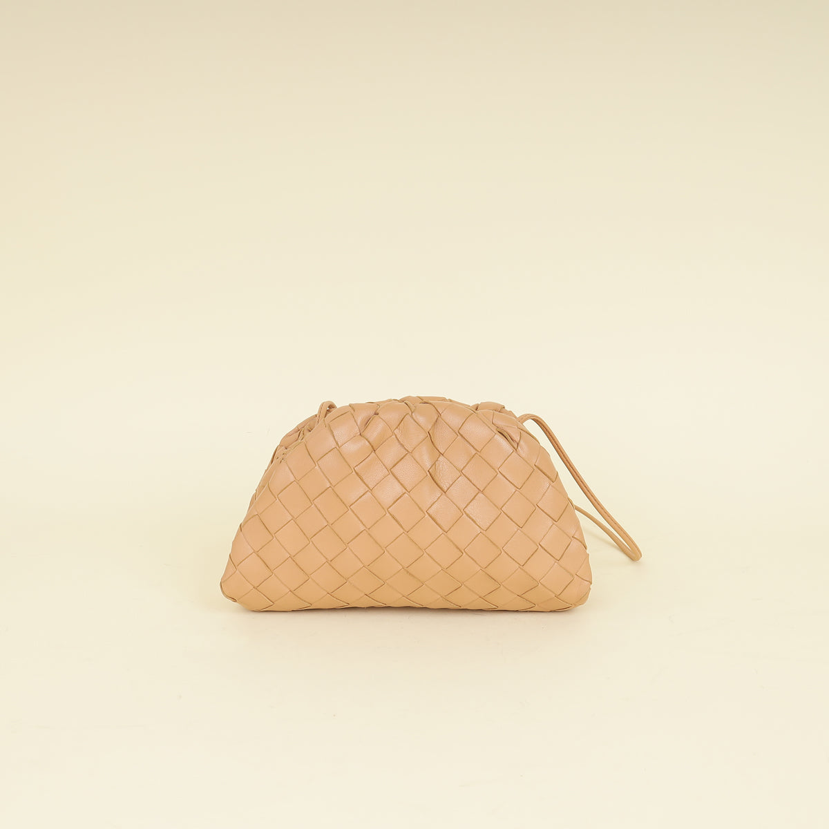 Bottega Veneta Nude Intrecciato Nappa Mini Pouch