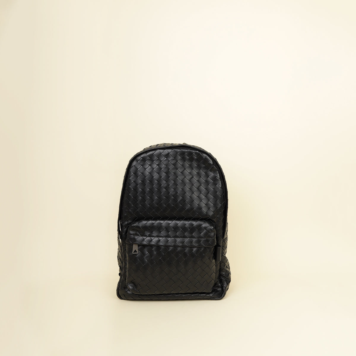Bottega Veneta Black Intrecciato Backpack Bag
