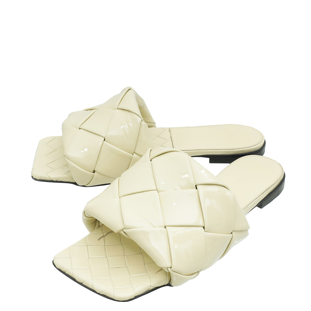 Bottega Veneta Butter Ultra Gloss Lido Flat Sandal 37