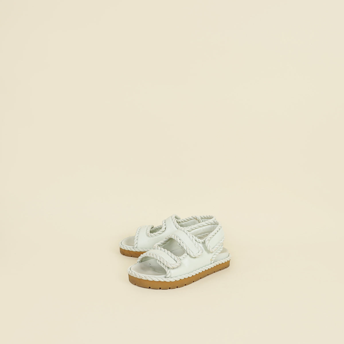 Bottega Veneta Off White Jack Flat Sandals 36