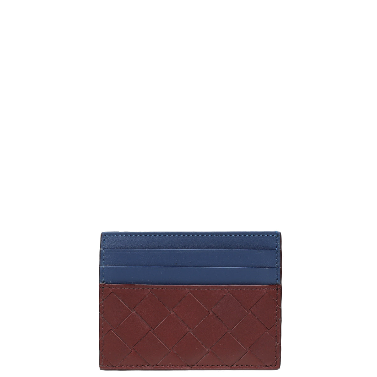 Bottega Veneta Bicolor Intrecciato Credit Card Case