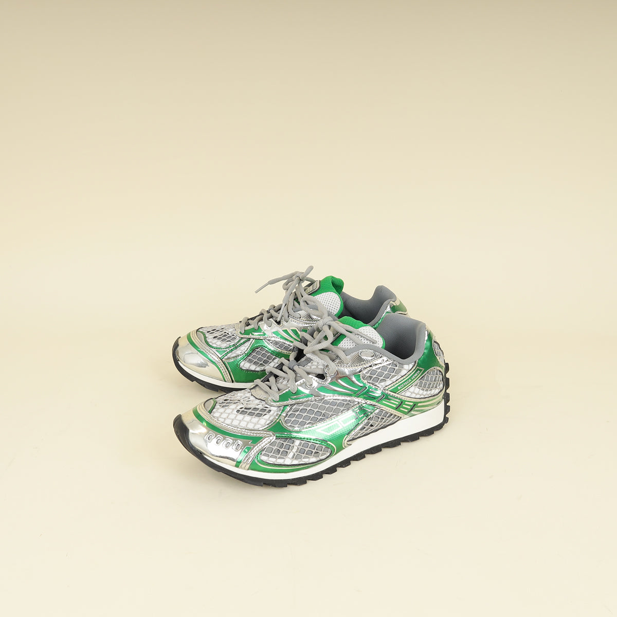 Bottega Veneta Bicolor Orbit Mesh Sneakers 42