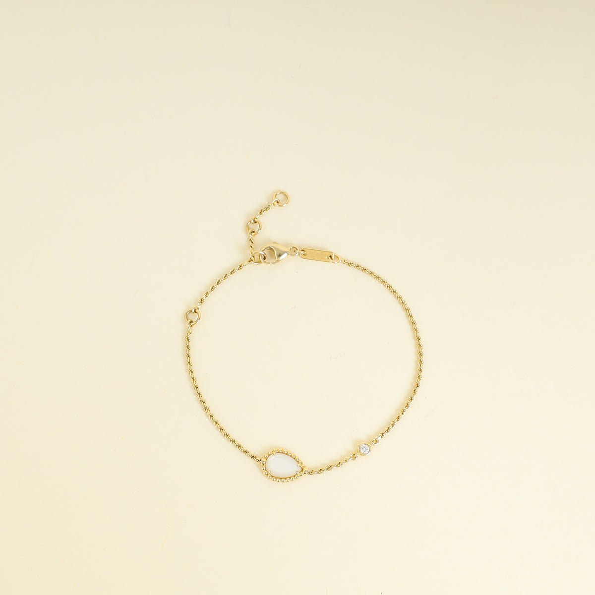 Boucheron 18K Yellow Gold Serpent Boheme XS Mother-Of-Pearl Bracelet