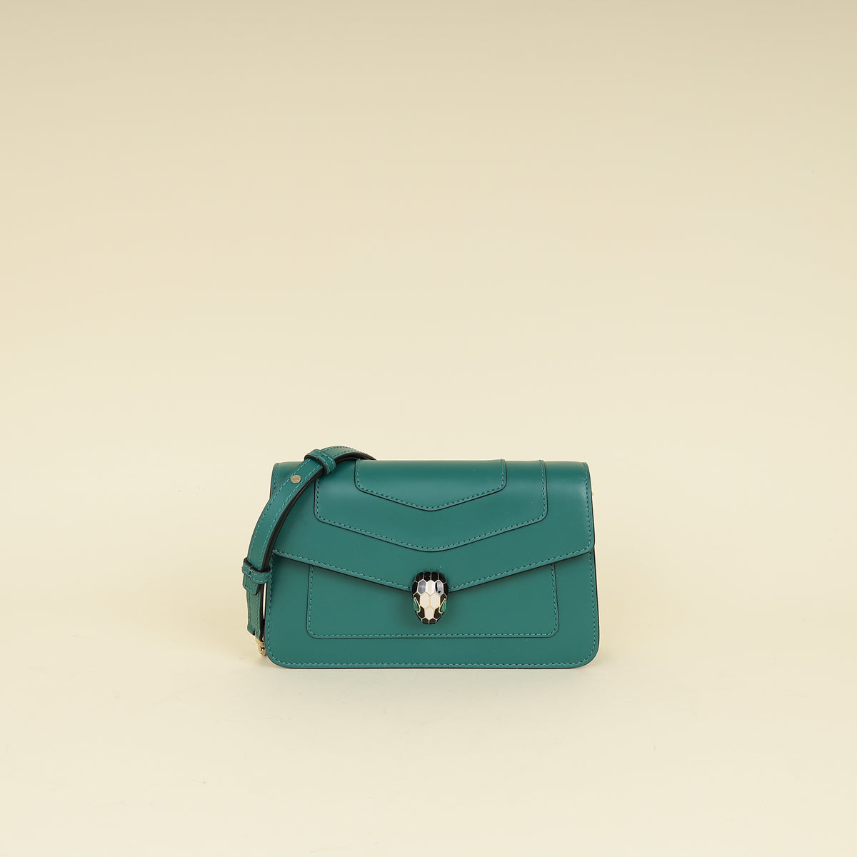 Bvlgari Green Serpenti Forever Chain Wallet
