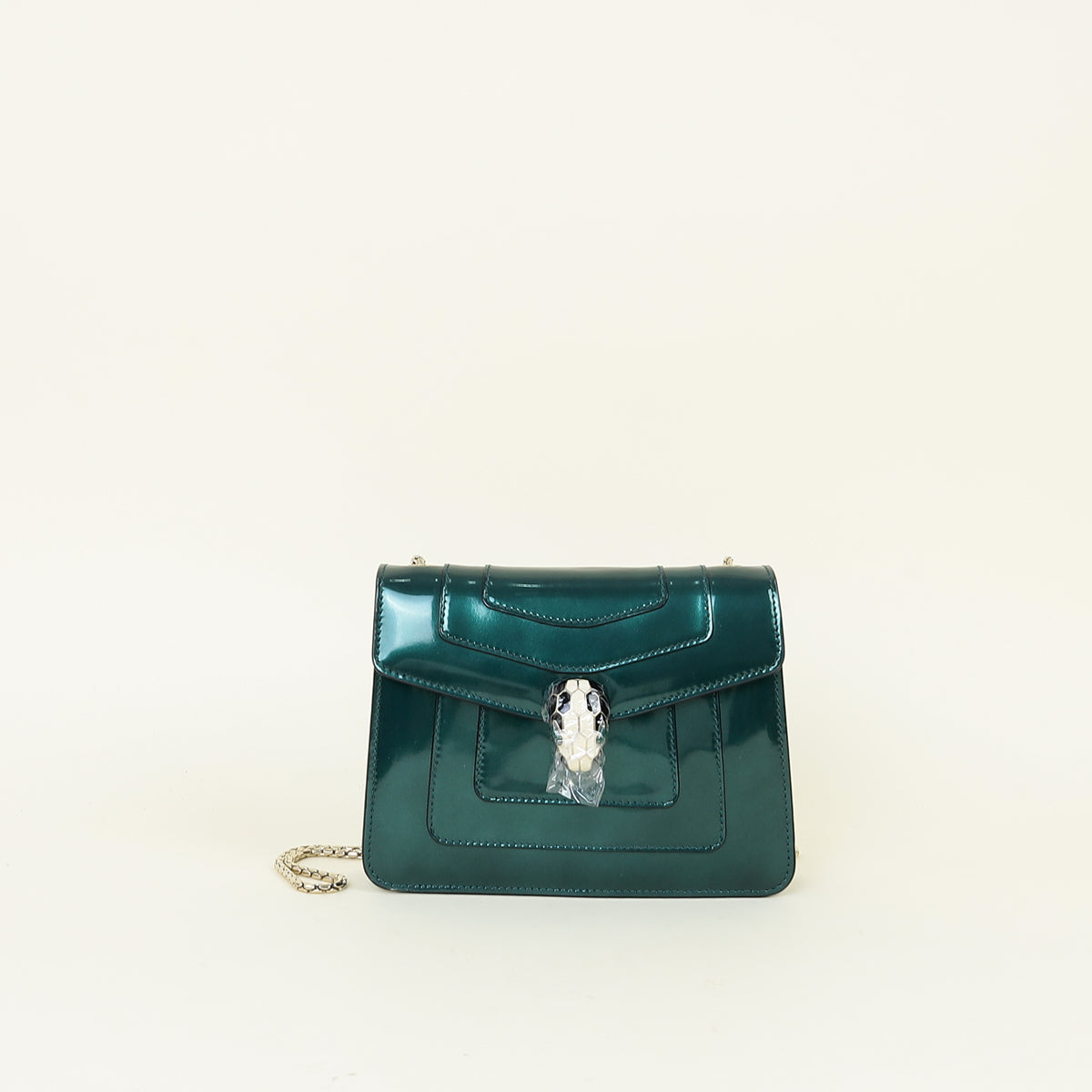Bvlgari Emerald Green Serpenti Forever Shoulder Bag
