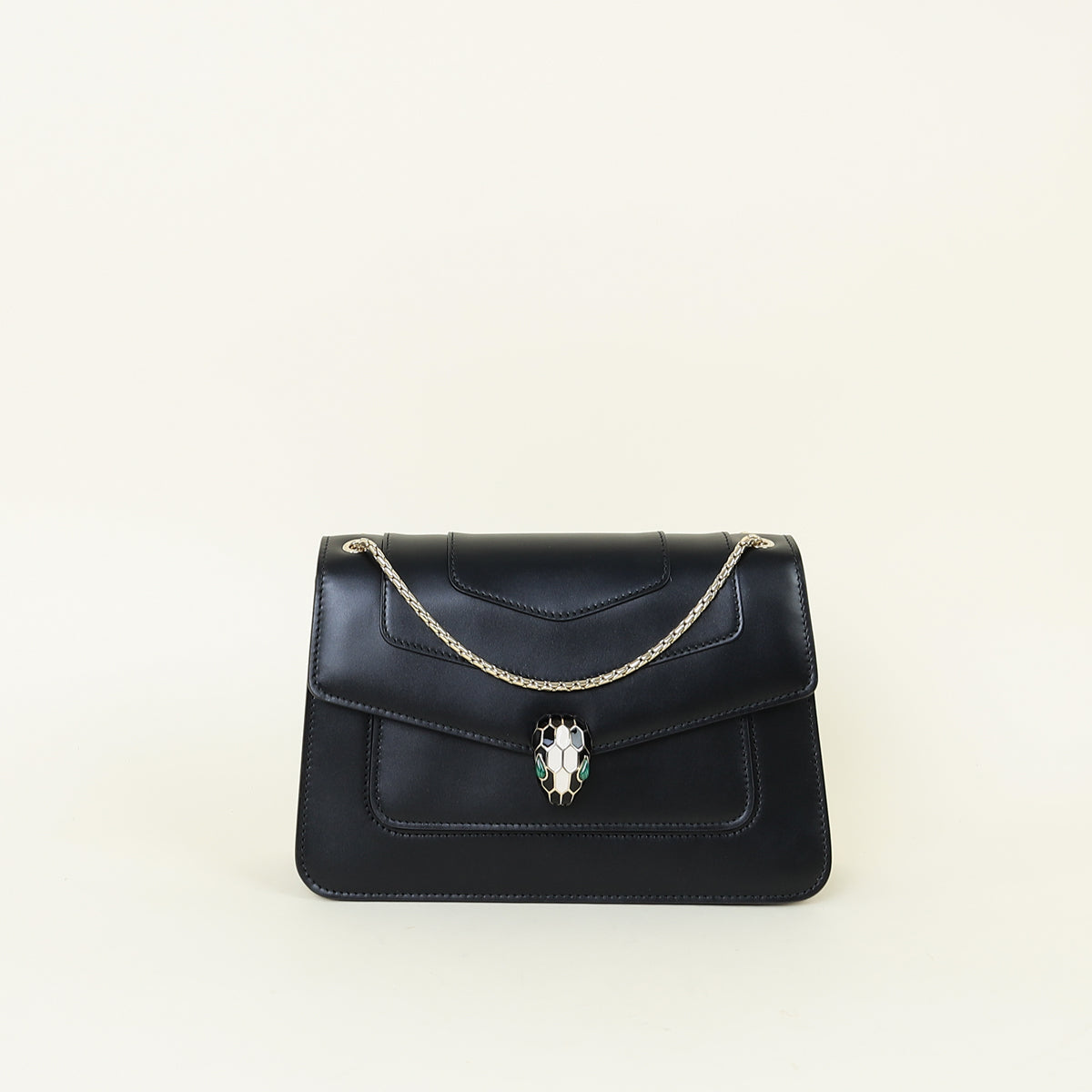 Bvlgari Black Serpenti Forever Shoulder Bag