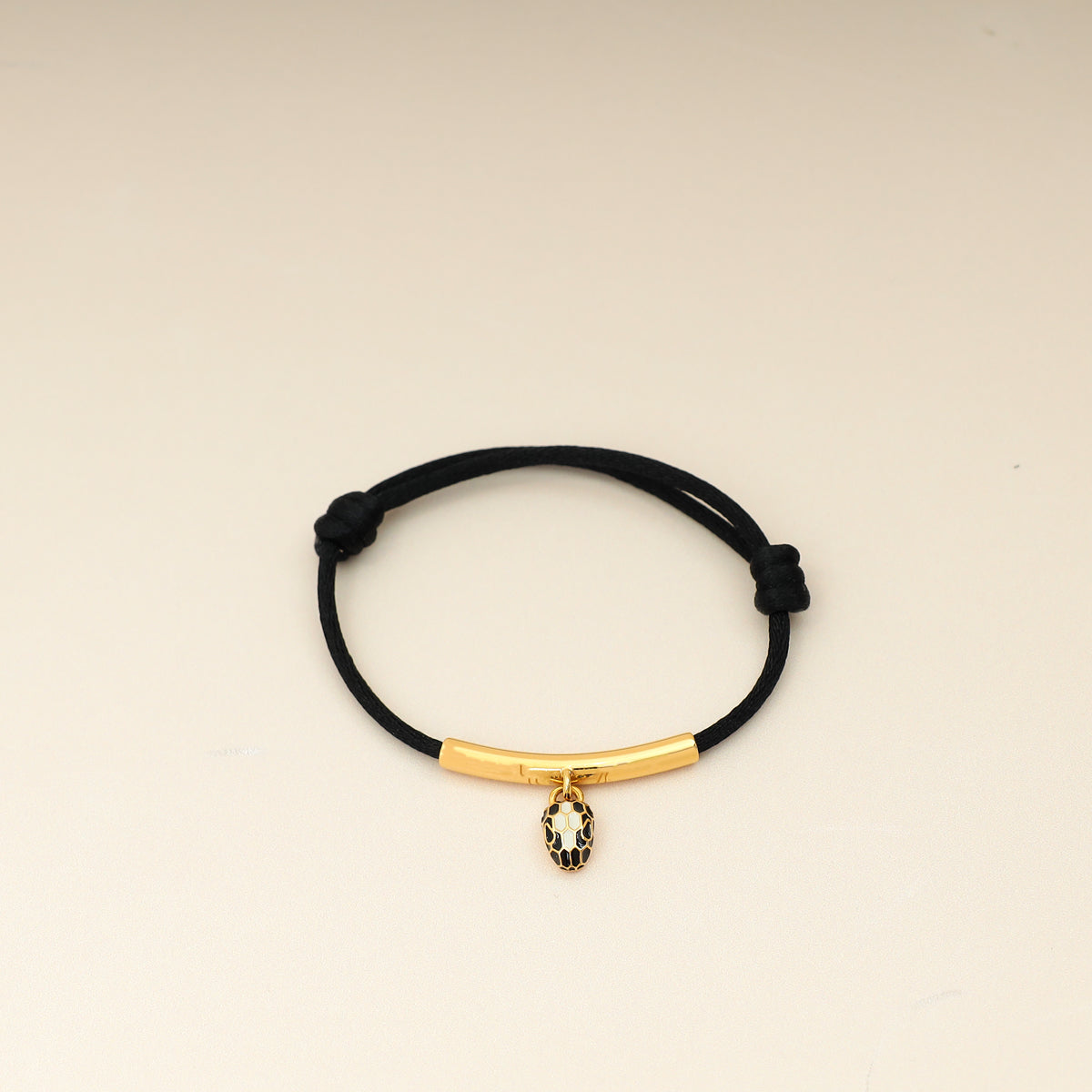 Bvlgari Black Serpenti Forever Cord Bracelet