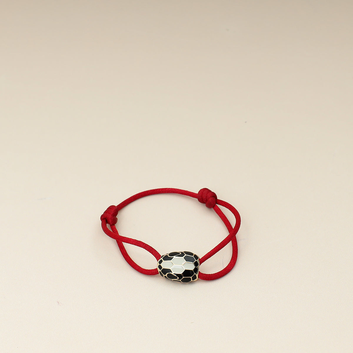 Bvlgari Red Serpenti Forever Cord Bracelet