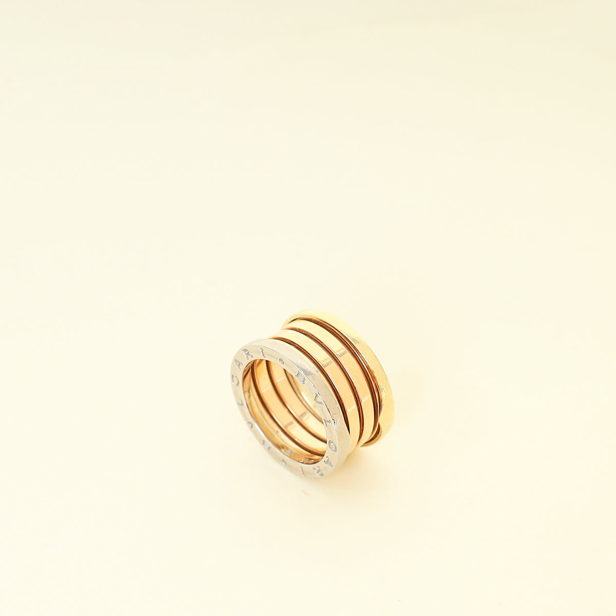 Bvlgari 18K Tricolor B.Zero 1 - Four-Band Ring 54