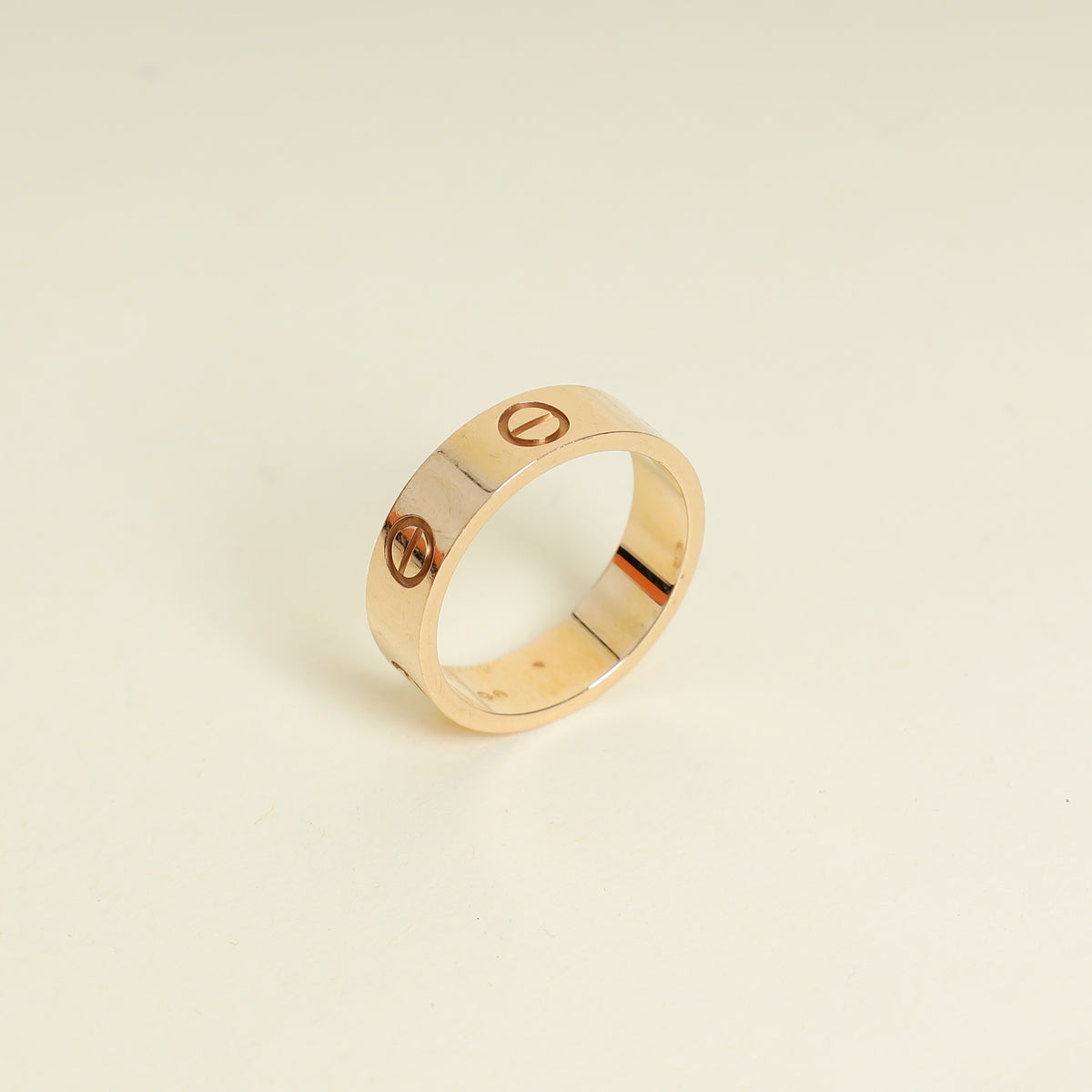 Cartier 18K Rose Gold Love Classic Model Ring 55