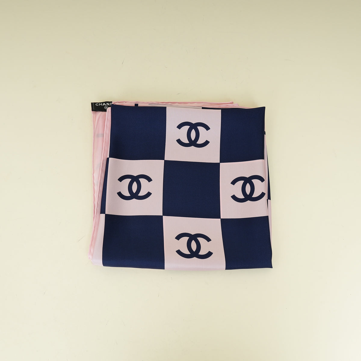 Chanel CC Checkered Square Scarf