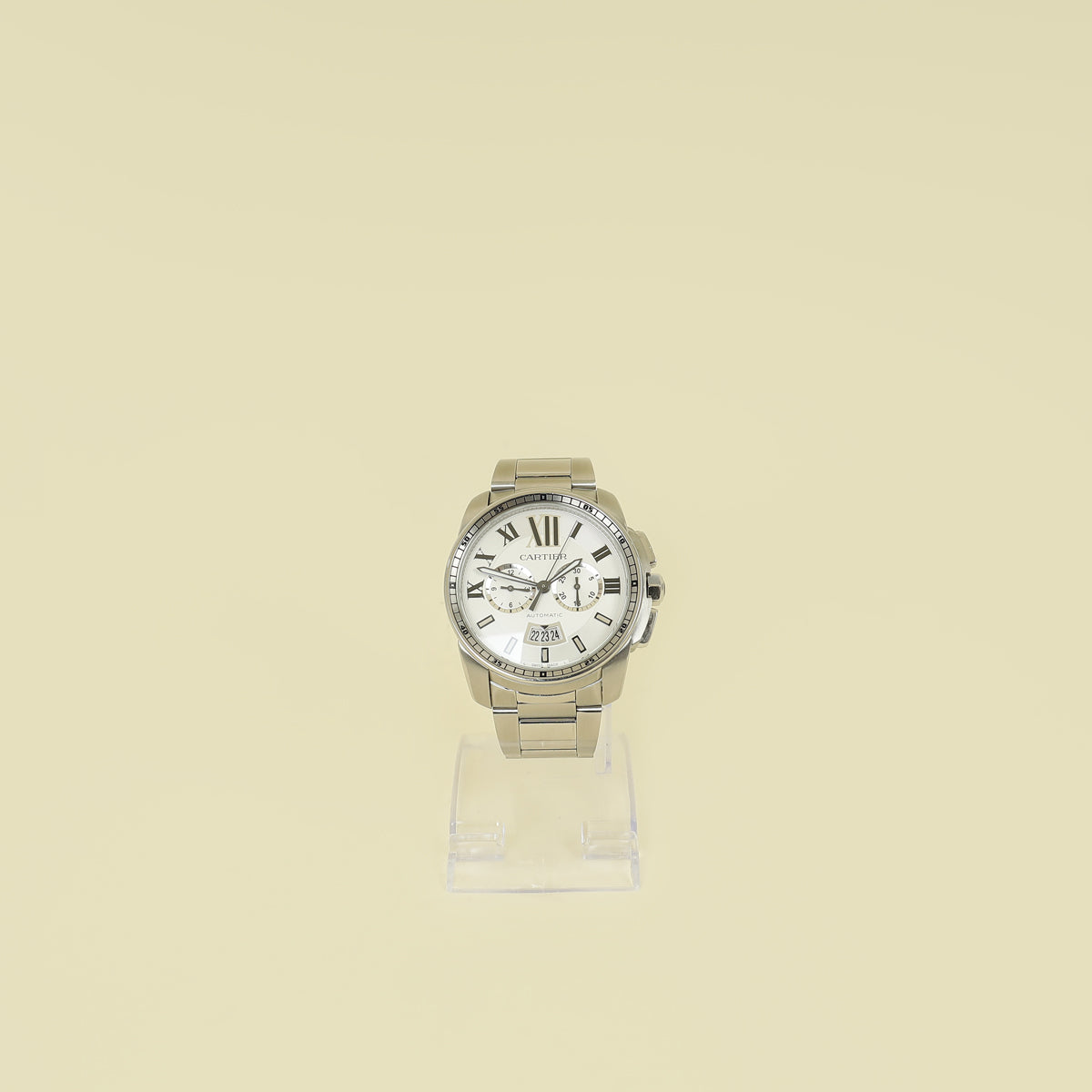 Cartier Stainless Steel Calibre de Cartier Chronograph Automatic 42mm Watch