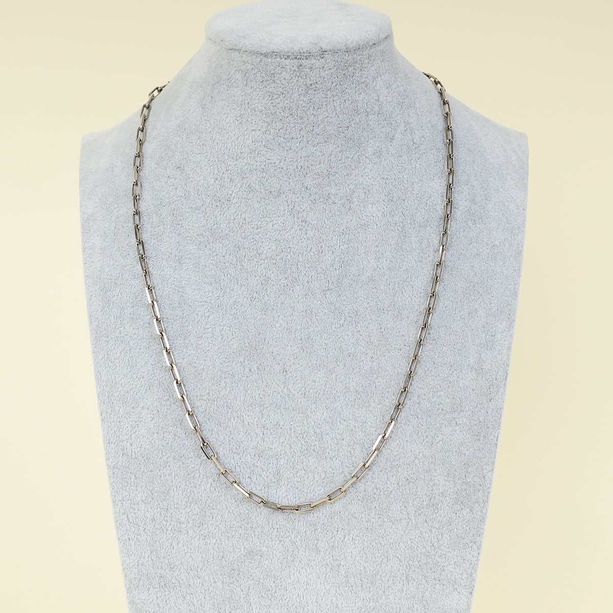 Cartier 18K White Gold Santos De Cartier Small Model Chain Necklace