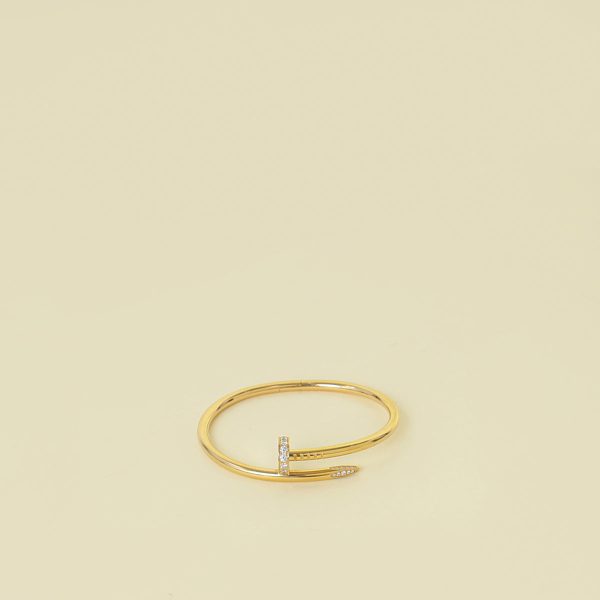 Cartier 18K Yellow Gold Juste un Clou w/Diamonds Bracelet 16