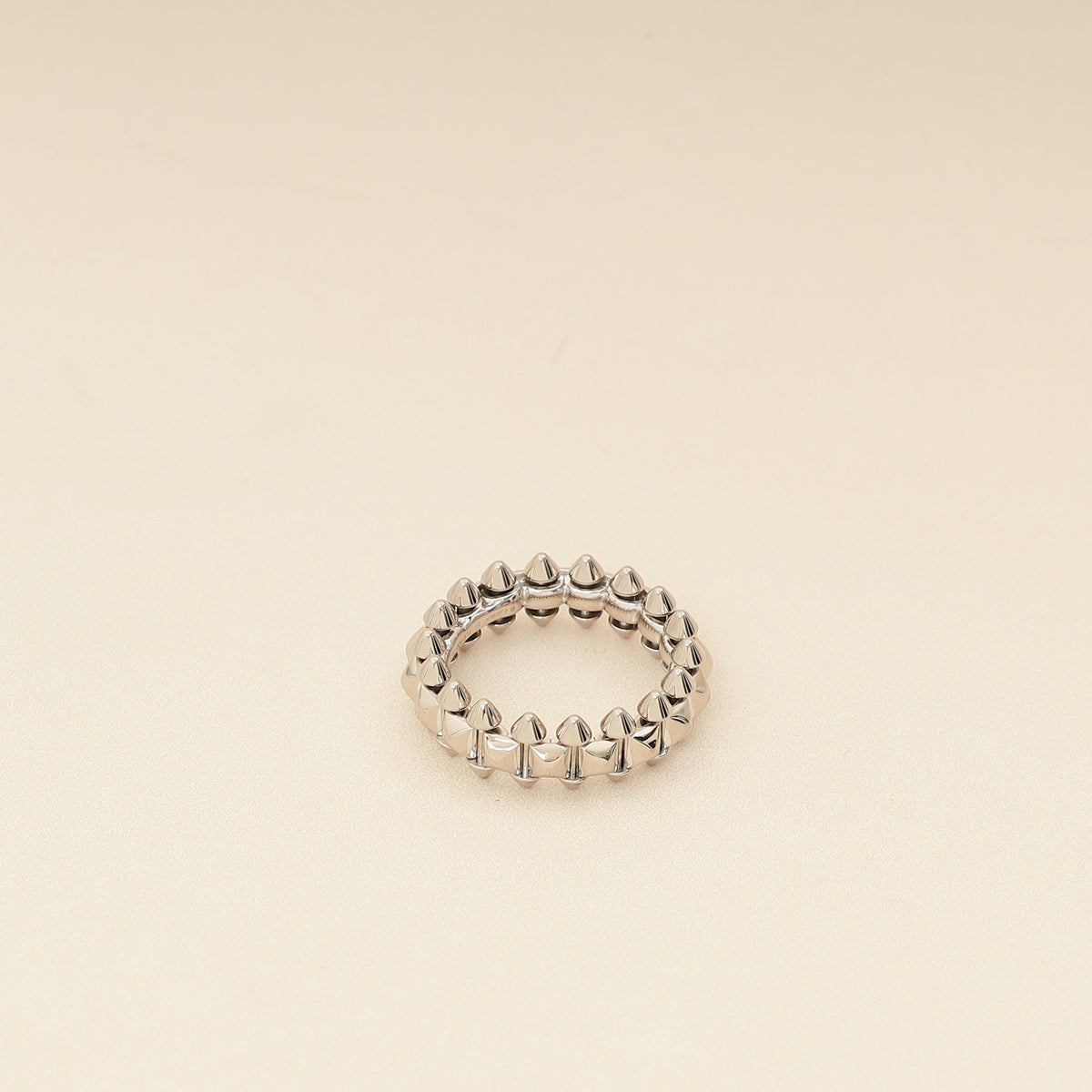 Cartier 18K White Gold Clash de Cartier Ring Medium Model 57