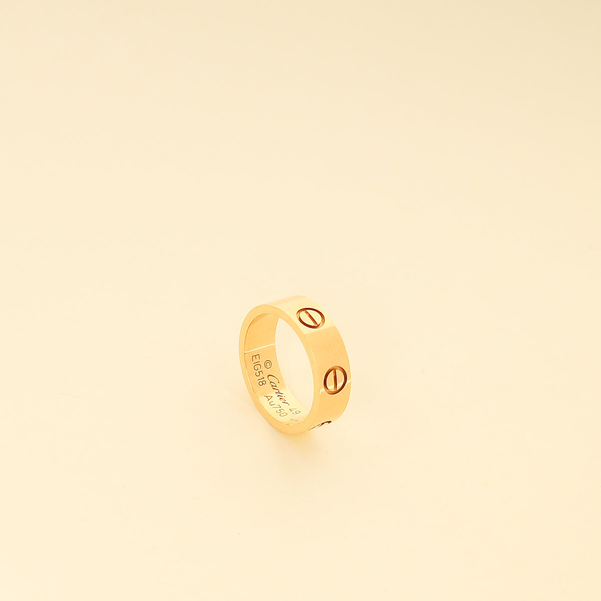Cartier 18K Yellow Gold Love Classic Ring 49
