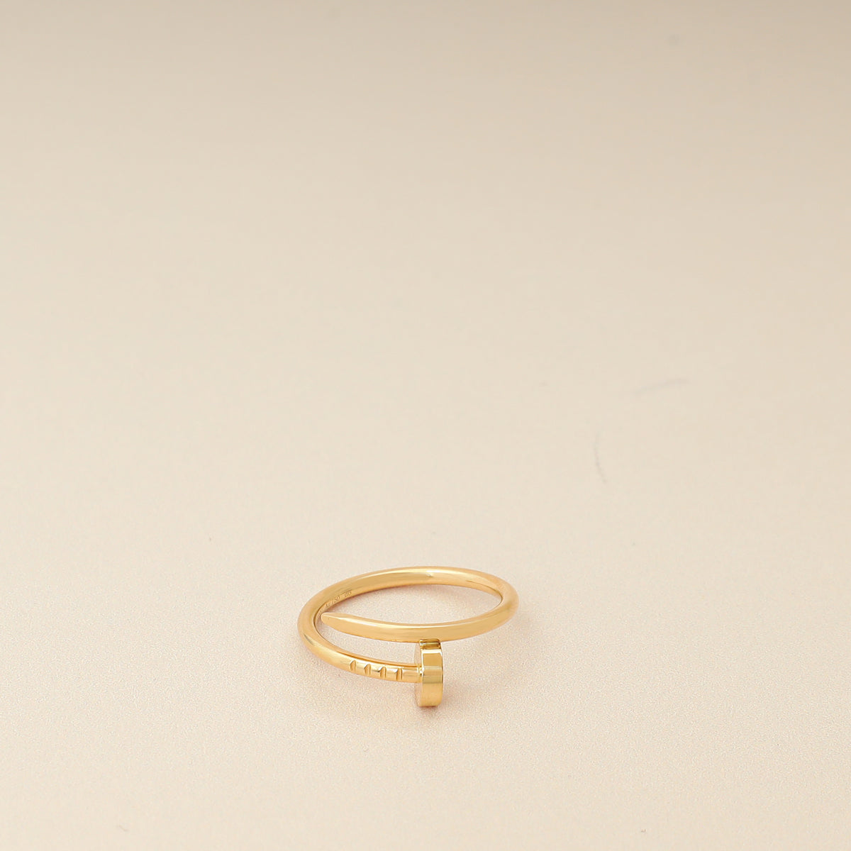 Cartier 18K Yellow Gold Juste Un Clou Small Model Ring 51