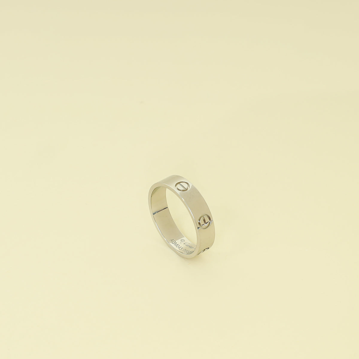 Cartier Platinum Love Classic Model Ring 63