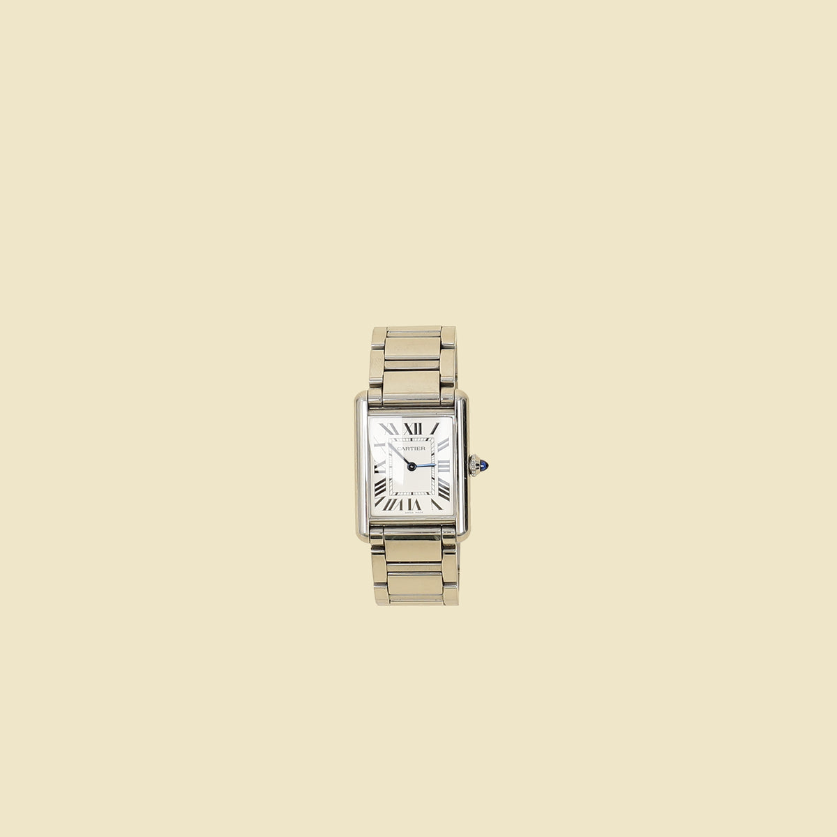 Cartier Stainless Steel Tank Must de Cartier Large Model Quartz Watch