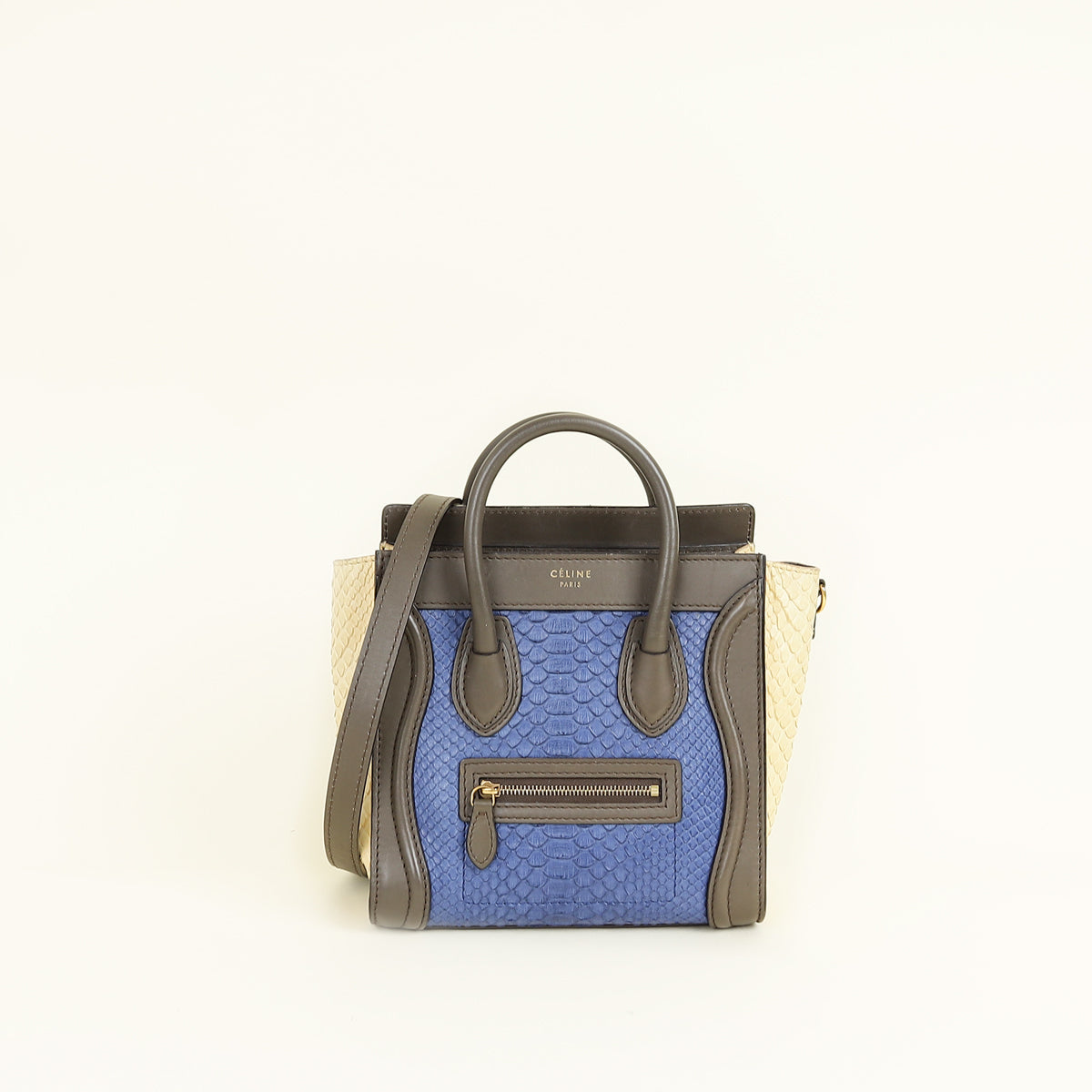 Celine Tricolor Nano Luggage Bag