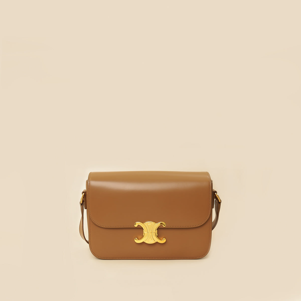Celine Brown Classique Triomphe Shoulder Bag