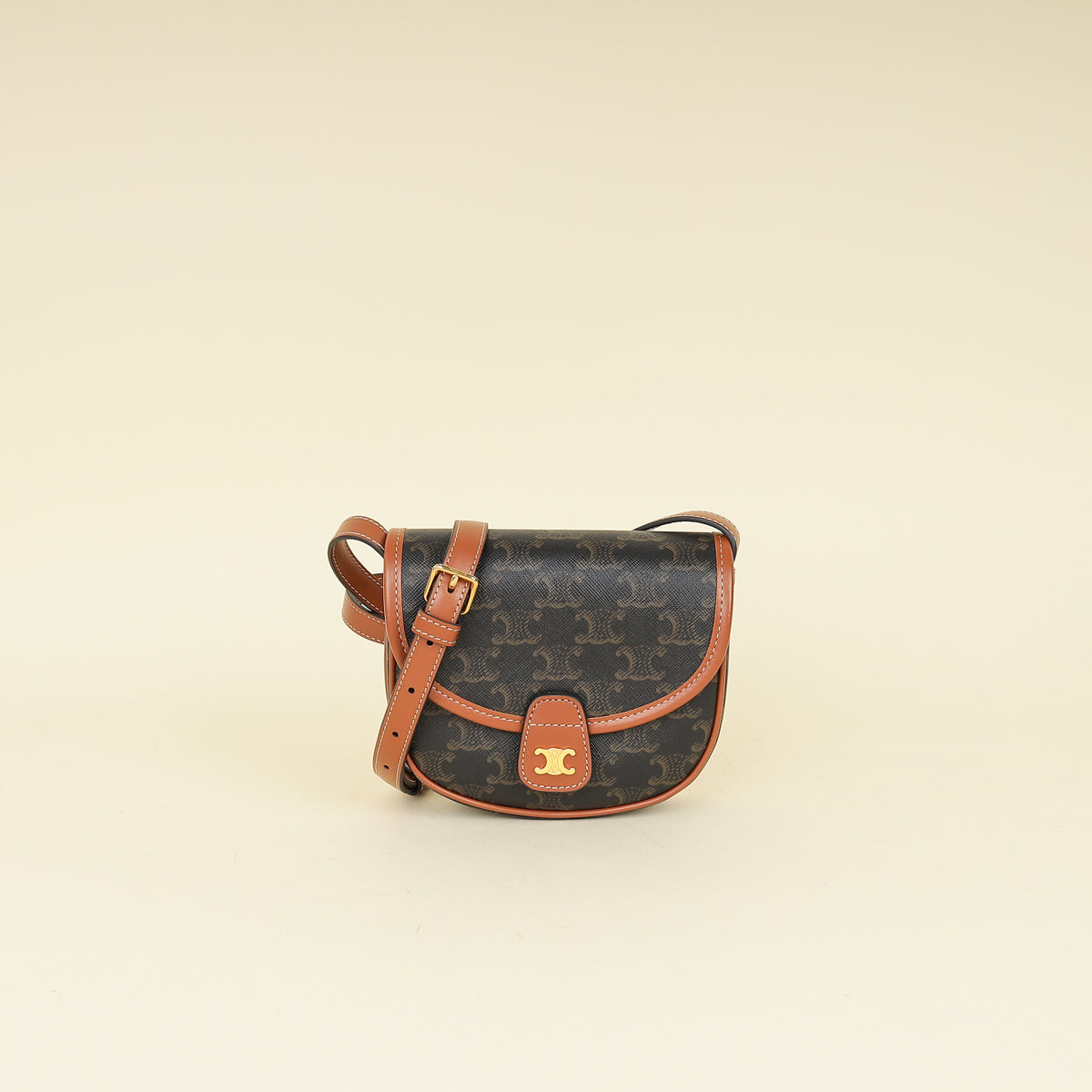 Celine Bicolor Mini Besace in Triomphe Crossbody Bag