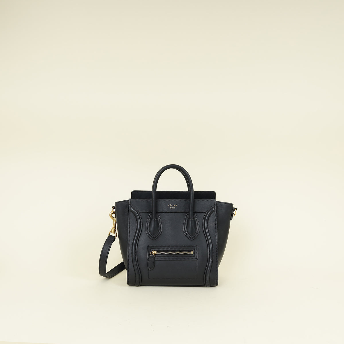 Celine Black Nano Luggage Bag