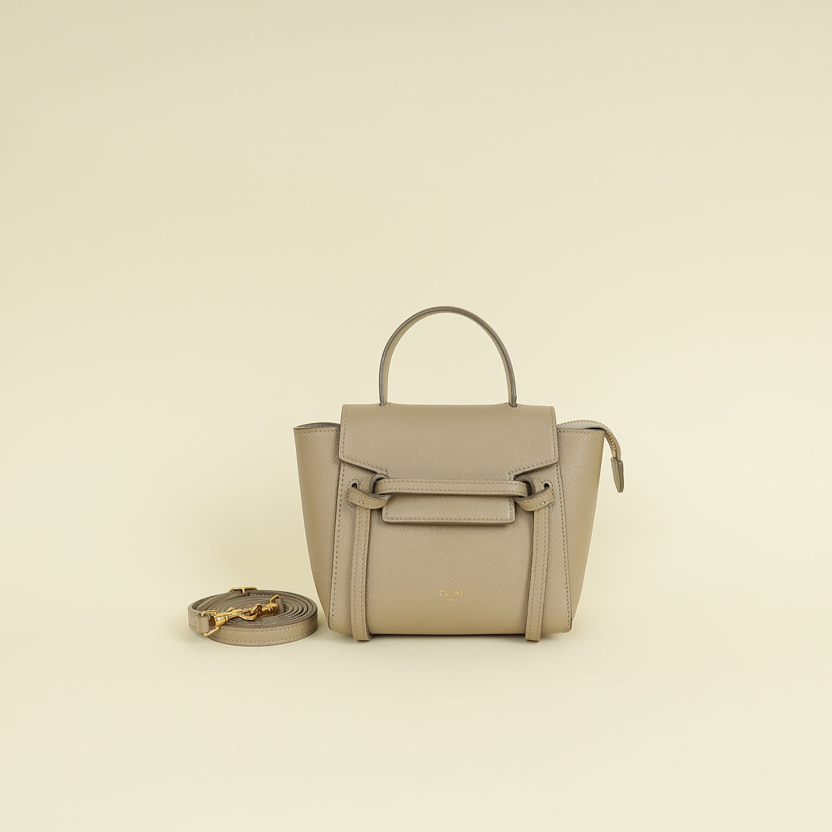Celine Taupe Pico Belt Bag