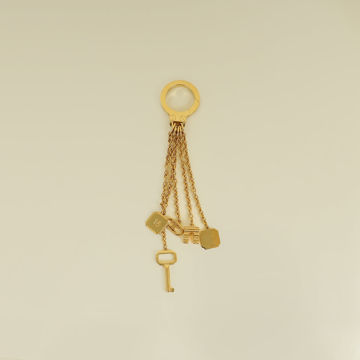 Celine Gold Triomphe Multiple Charm
