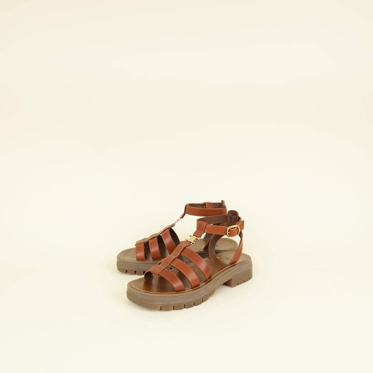 Celine Tan Clea Triomphe Gladiator Sandal 38