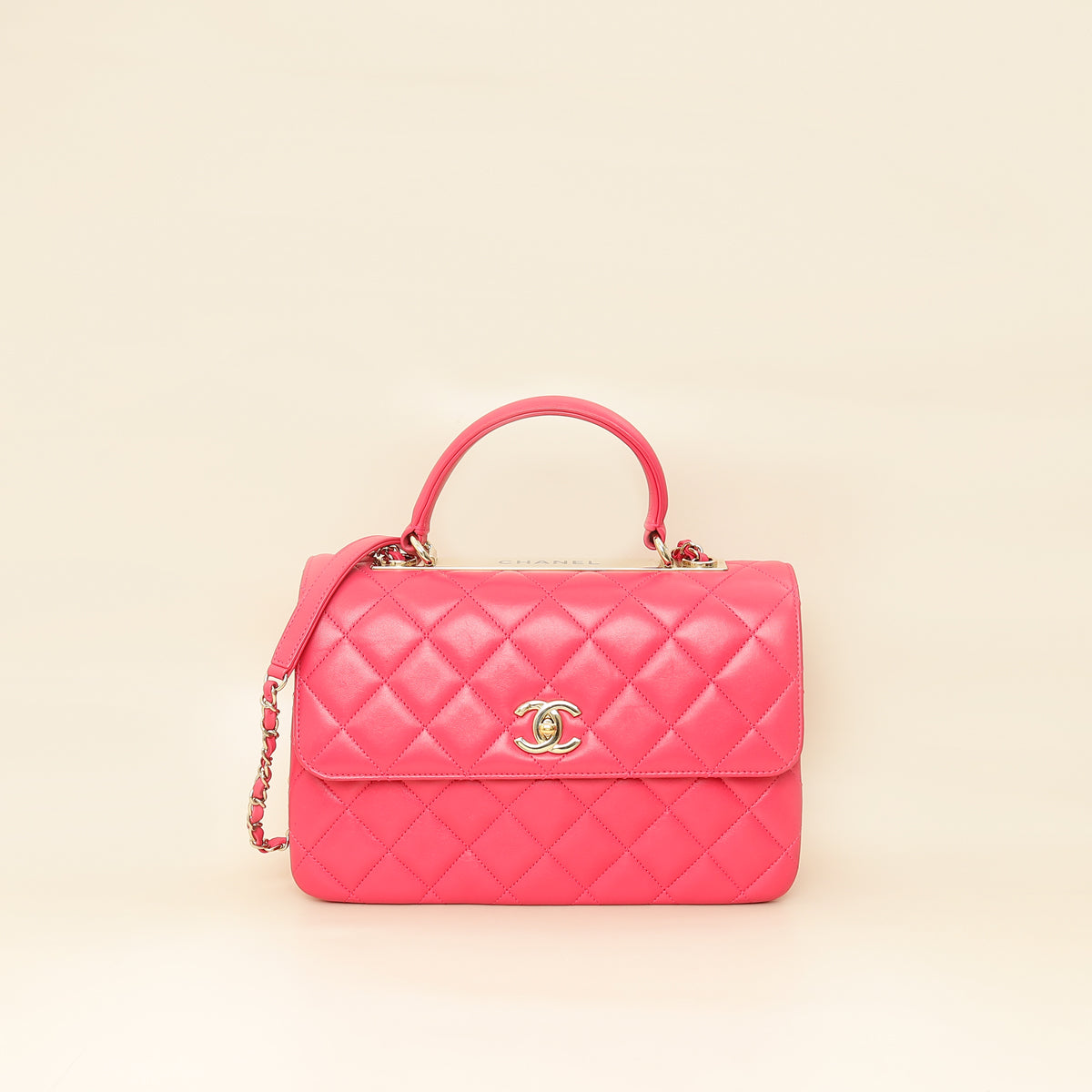Chanel Hot Pink CC Trendy Flap Bag