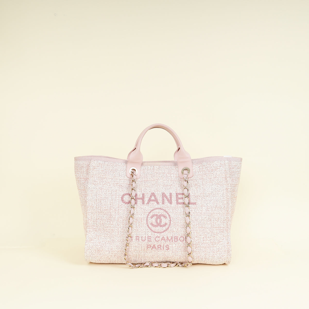 Chanel Pink Deauville Tote Bag