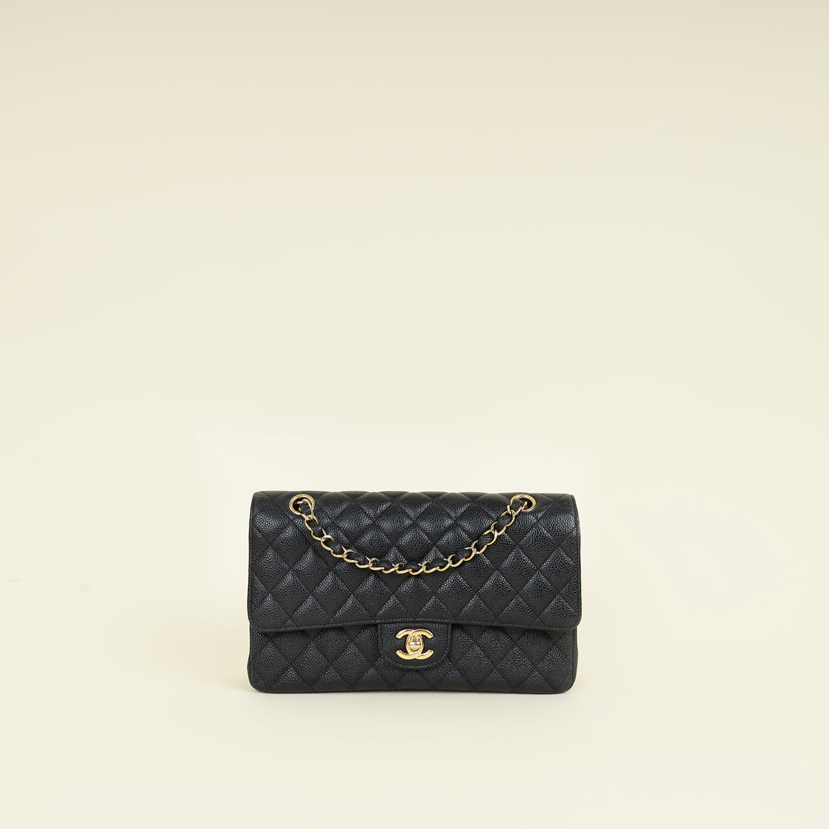 Chanel Black CC Classic 11.12 Double Flap Medium Bag