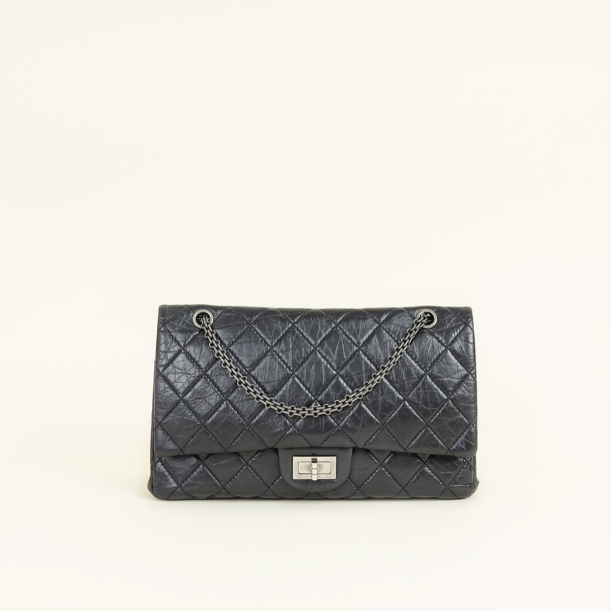 Chanel Black 2.55 Reissue 227 Flap Bag