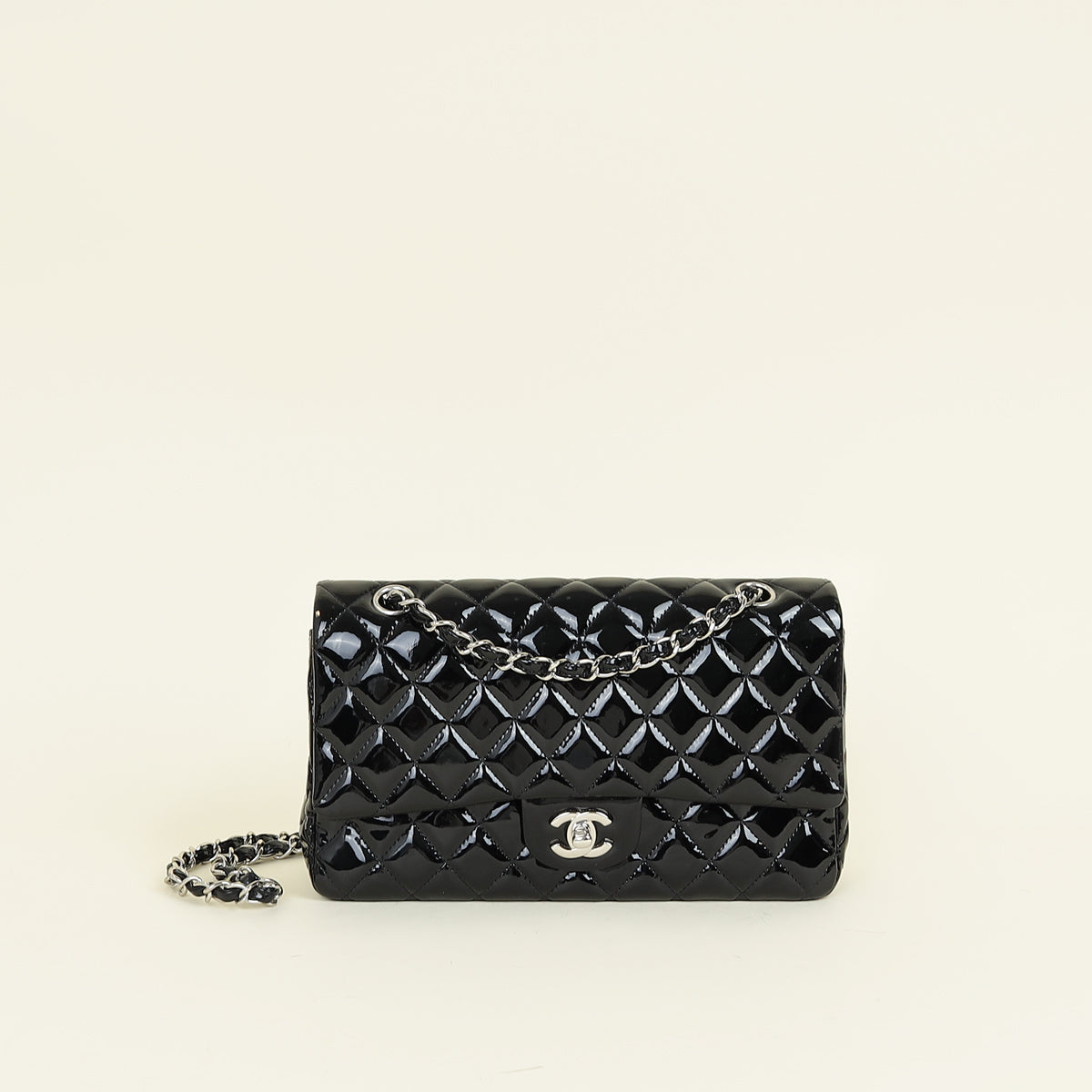 Chanel Black Classic Double Flap Medium Bag