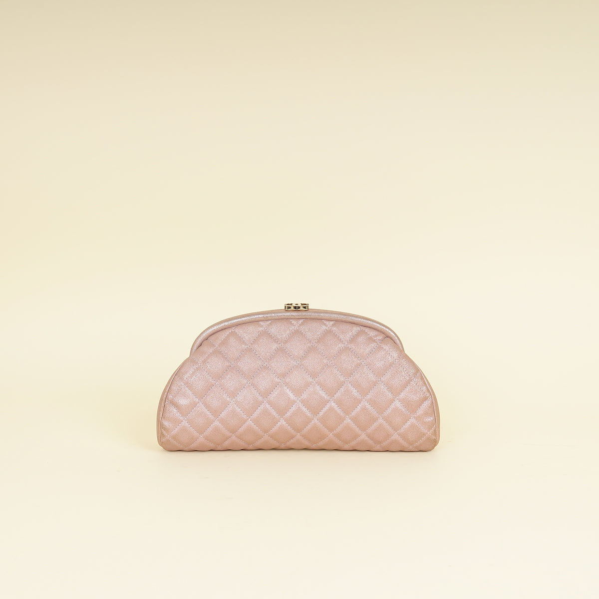 Chanel Metallic Pink CC Timeless Clutch