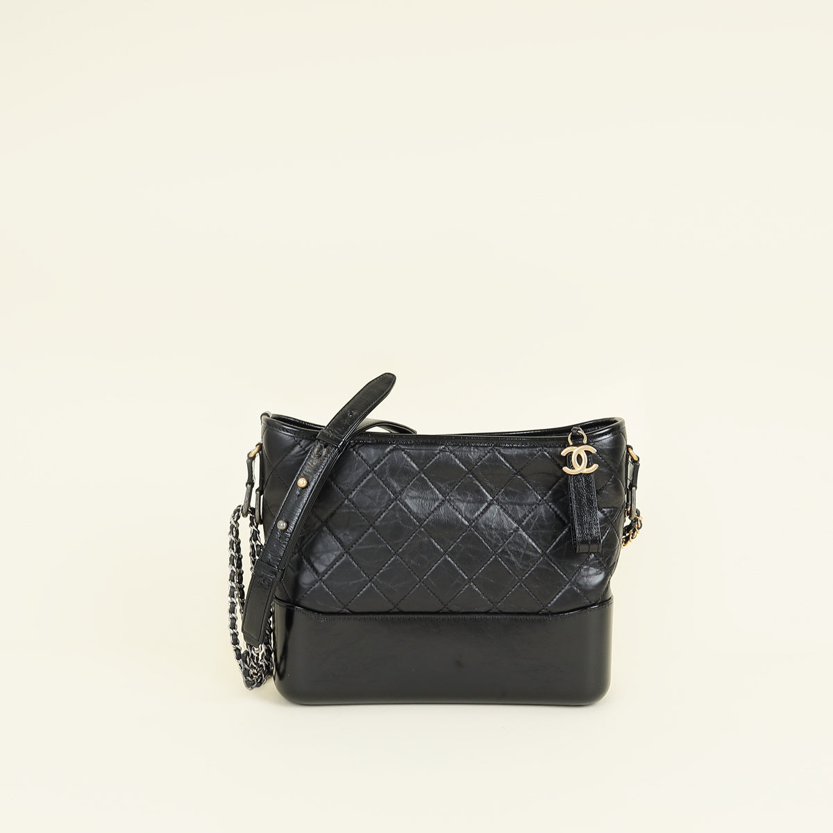 Chanel Black Gabrielle Hobo Medium Bag