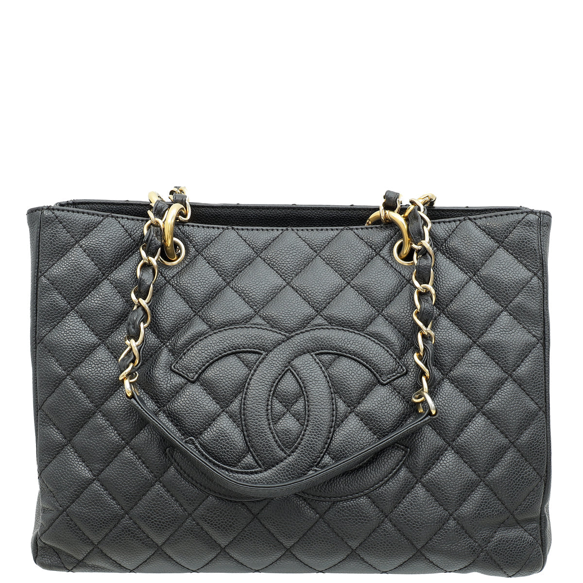 Chanel Black CC GST Medium Tote Bag