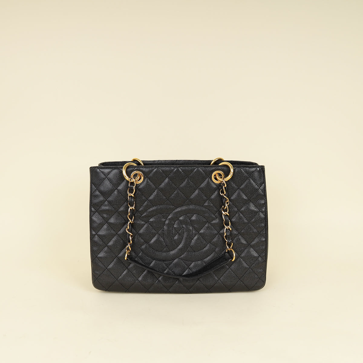 Chanel Black Grand Shopping Tote (GST) Medium Bag