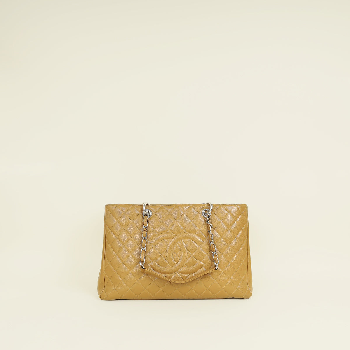 Chanel Dark Beige CC GST XL Tote Bag