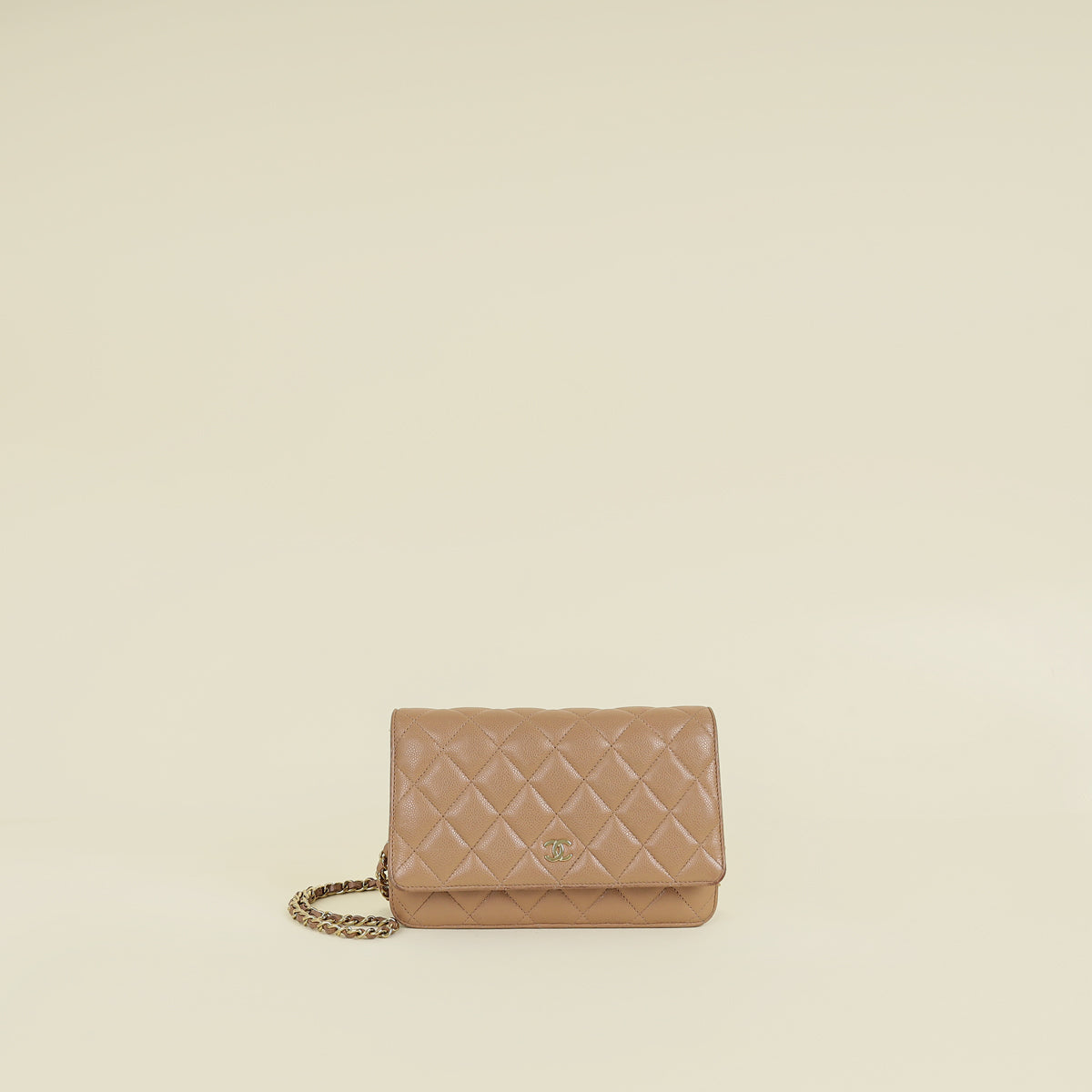 Chanel Light Mocha Classic Wallet on Chain