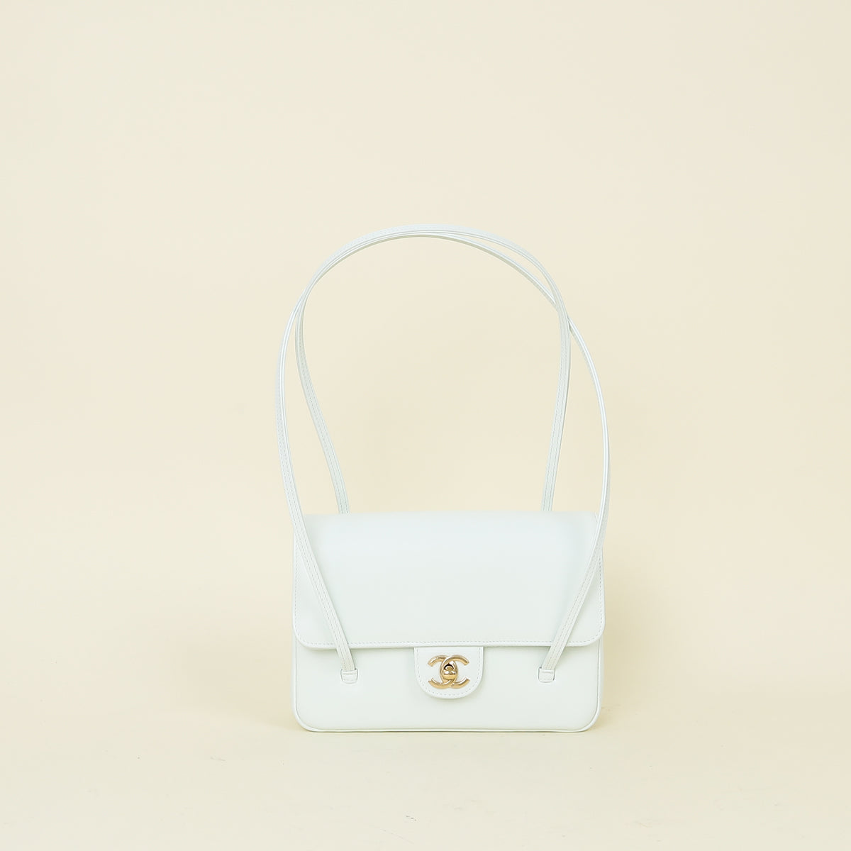 Chanel White CC Small Preppy Coco Shoulder Bag