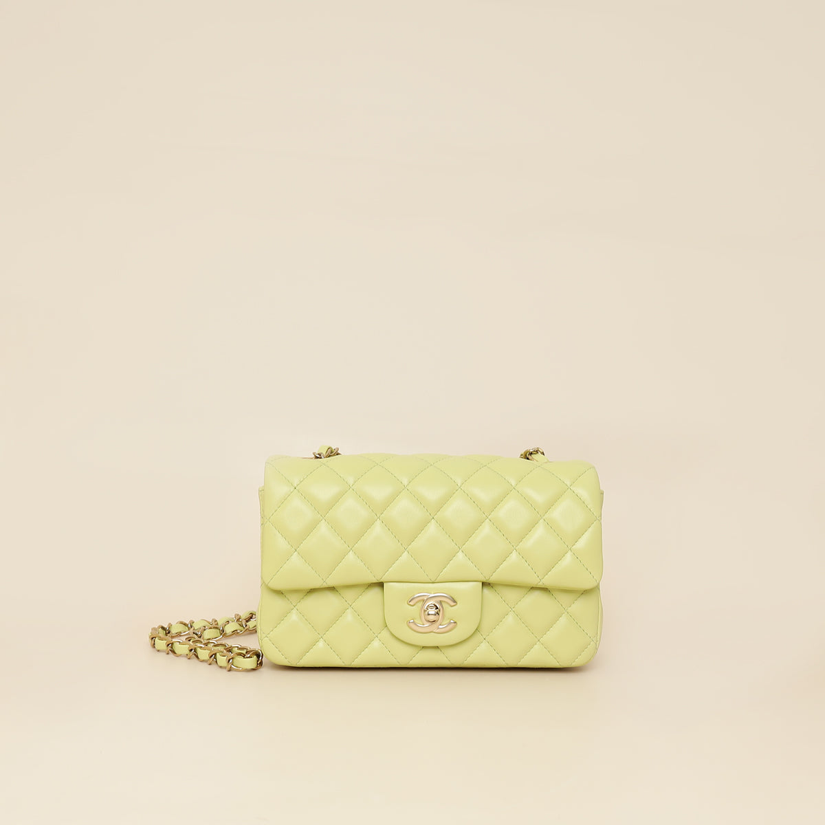 Chanel Kiwi Classic Mini Rectangula Flap Bag