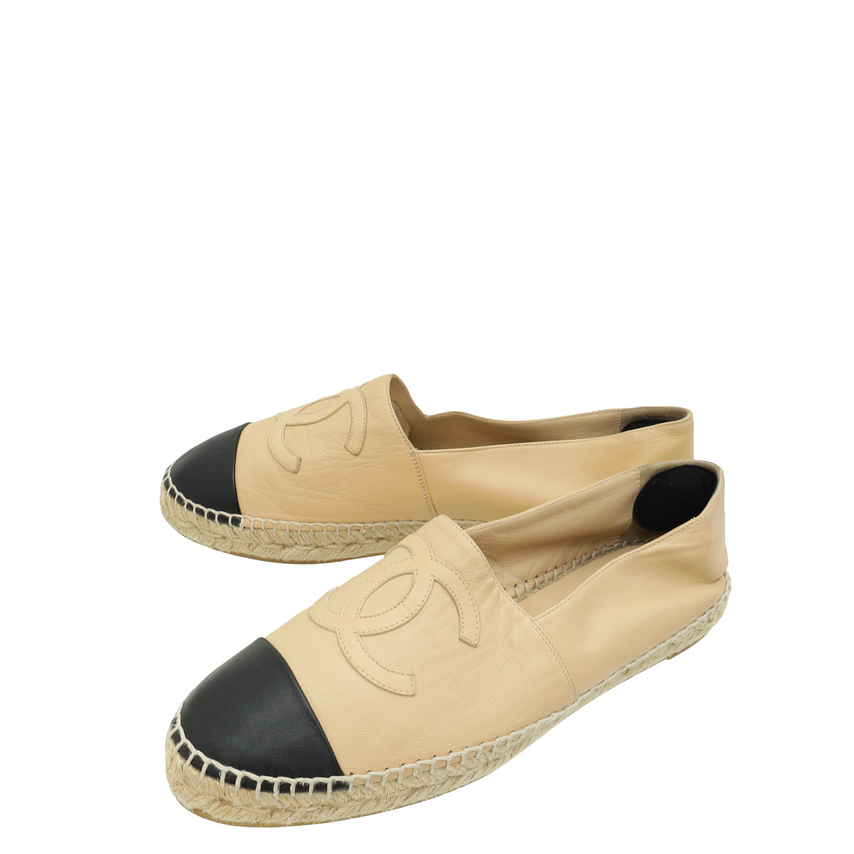 Chanel Bicolor CC Cap Toe Espadrille 41