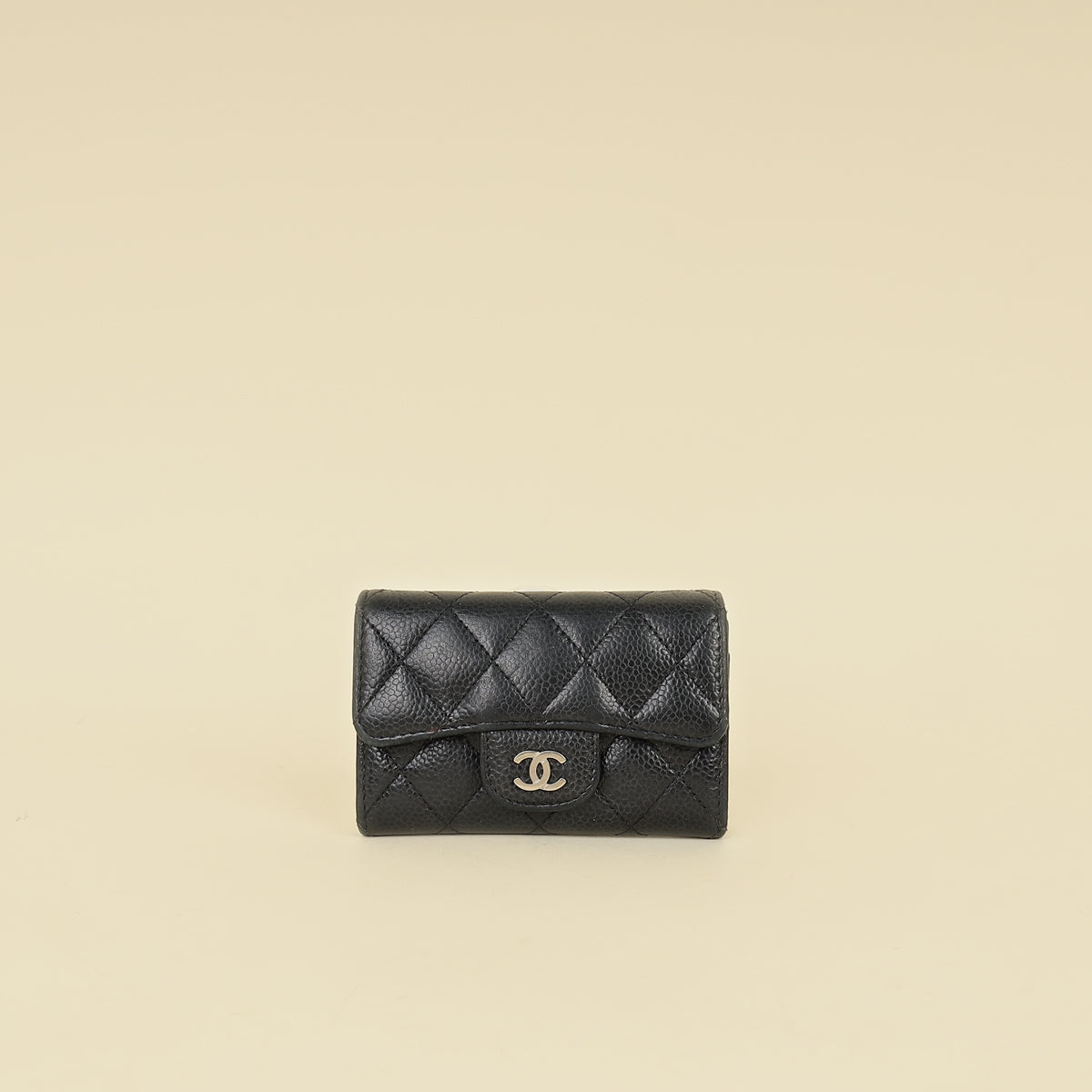 Chanel Black CC Classic Flap Card Holder