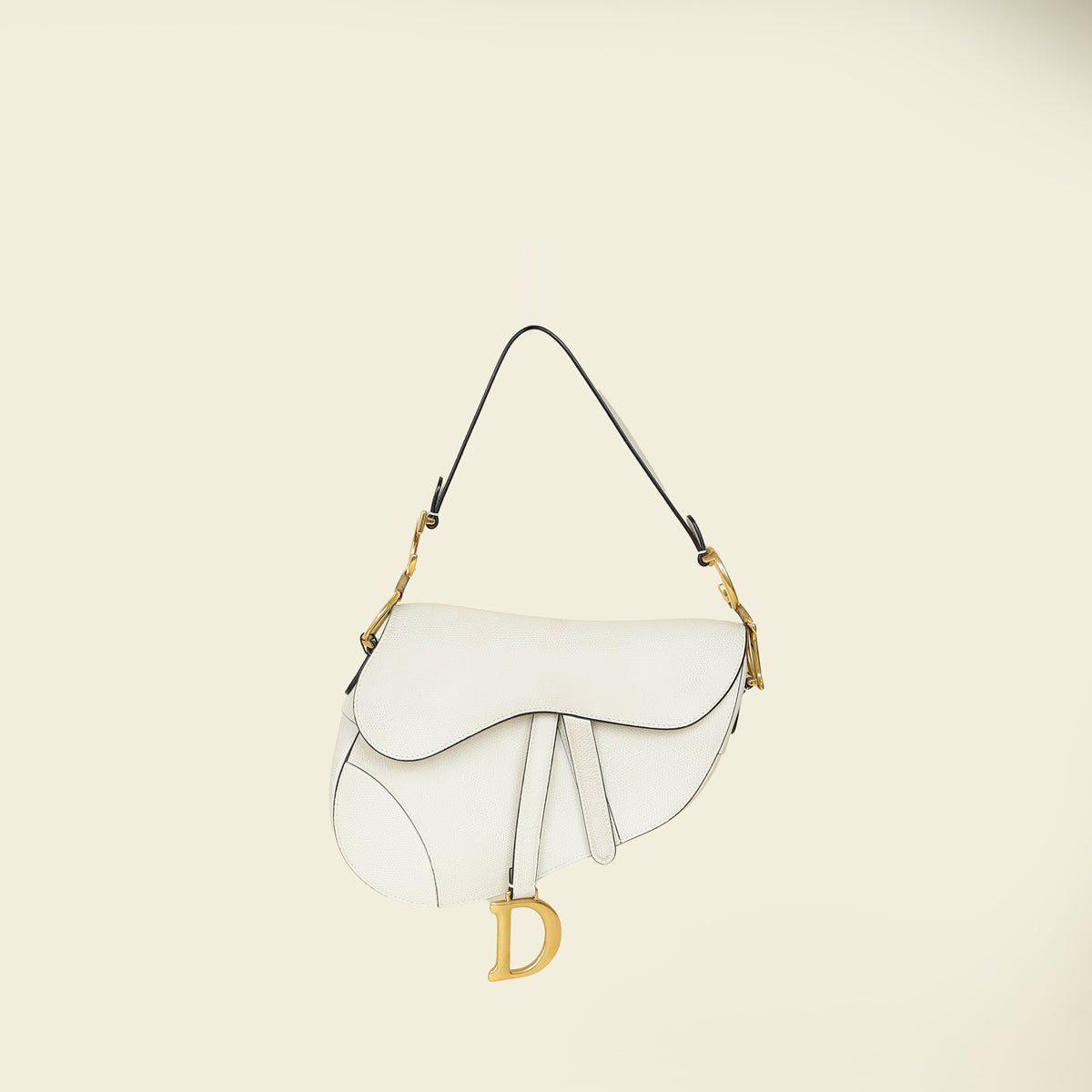 Christian Dior Latte Saddle Medium Bag